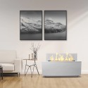 Chimenea de bioetanol interior exterior de suelo 100 x 40 x 40 cm Caravaggio Rebajas
