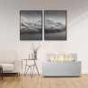 Chimenea de bioetanol interior exterior de suelo 100 x 40 x 40 cm Caravaggio Rebajas