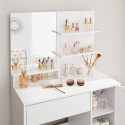 Estación de maquillaje tocador espejo taburete armario Vika Rebajas