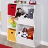 Mueble para juguetes habitación infantil blanco con compartimentos Lutelle Venta