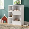 Mueble para juguetes habitación infantil blanco con compartimentos Lutelle Oferta