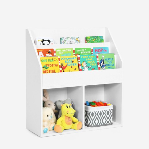 Estantería para niños habitación infantil estantes compartimentos puerta para juguetes Gurell Promoción