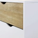 Mueble aparador estilo nórdico 2 puertas 1 cajón blanco madera Jubi Descueto