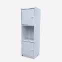 Armario de baño vertical 2 puertas almacenamiento estante abierto Hjalpo Catálogo