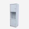 Armario de baño vertical 2 puertas almacenamiento estante abierto Hjalpo Catálogo