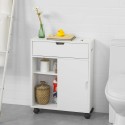 Mueble de baño móvil ahorra espacio con ruedas puertas correderas Gitseg 
