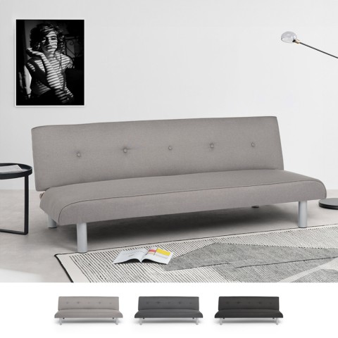 Sofá cama 3 plazas de tela para sala de estar Larimar XL Promoción