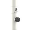 Columna de ducha para piscina y jardín moderna en blanco y negro con ducha de mano Luna D Compra