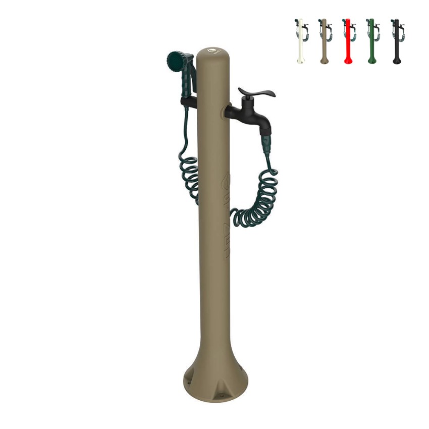 Fuente de jardín de columna con tubo flexible y pistola de 8 chorros Agua Pro Promoción