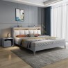 Cama Matrimonial Canapé 160 x 200 LED Moderna LED USB Courier Promoción