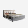 Cama Matrimonial Canapé 160 x 200 LED Moderna LED USB Courier Descueto