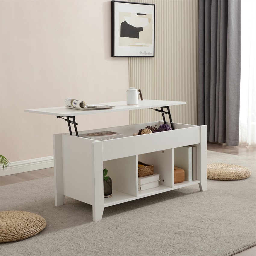 Mesa de centro moderna elevable con compartimento de almacenaje Toppee Venta