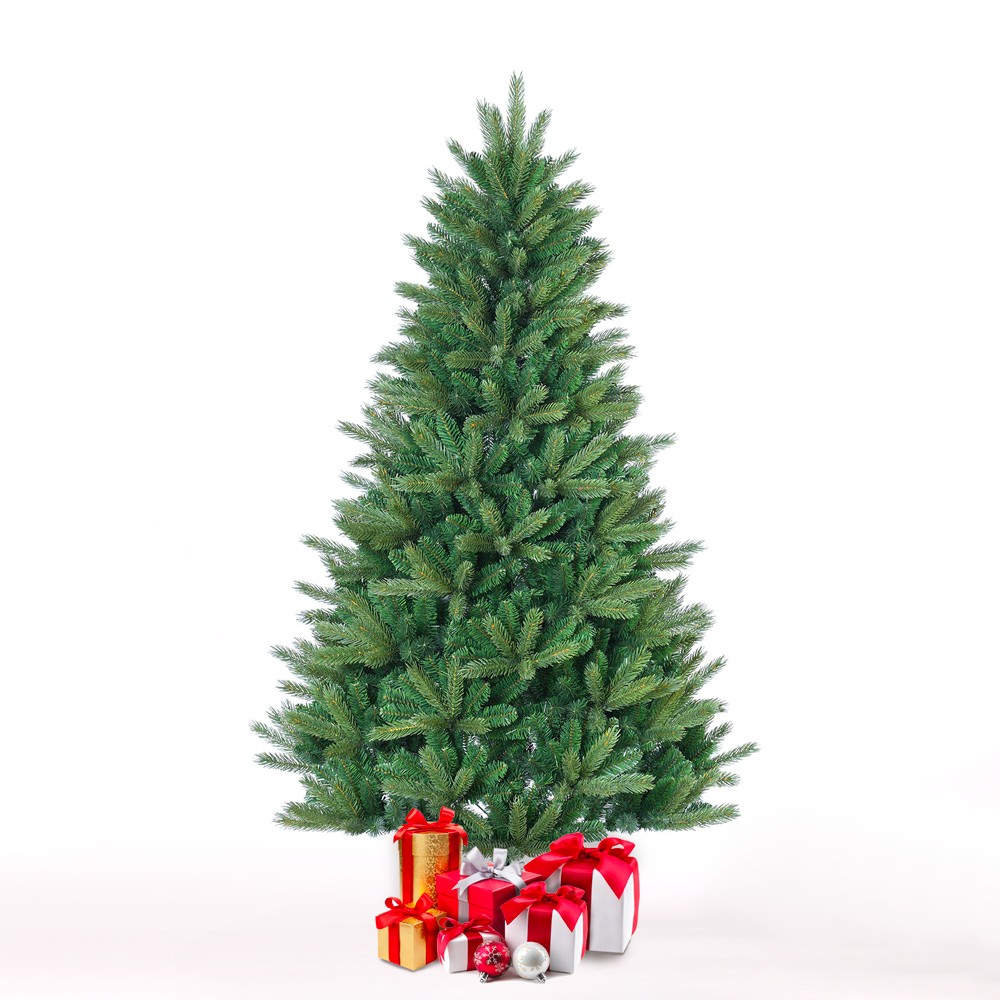 Árbol de Navidad artificial verde de 180 cm con efecto realista Wengen