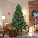 Árbol de Navidad alto 210 cm clásico verde artificial ramas falsas Melk Venta