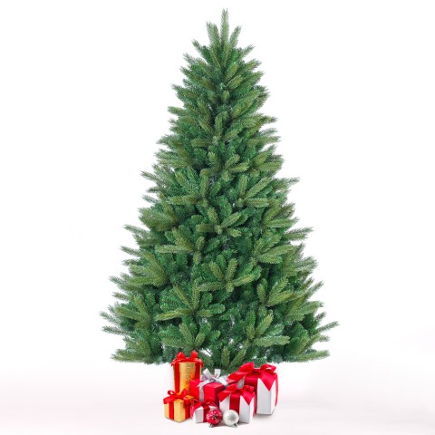 Árbol de Navidad artificial alto 240cm verde falso tradicional Bever Promoción