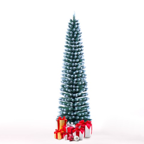 Árbol de Navidad artificial Slim 180cm verde nevado Mikkeli Promoción