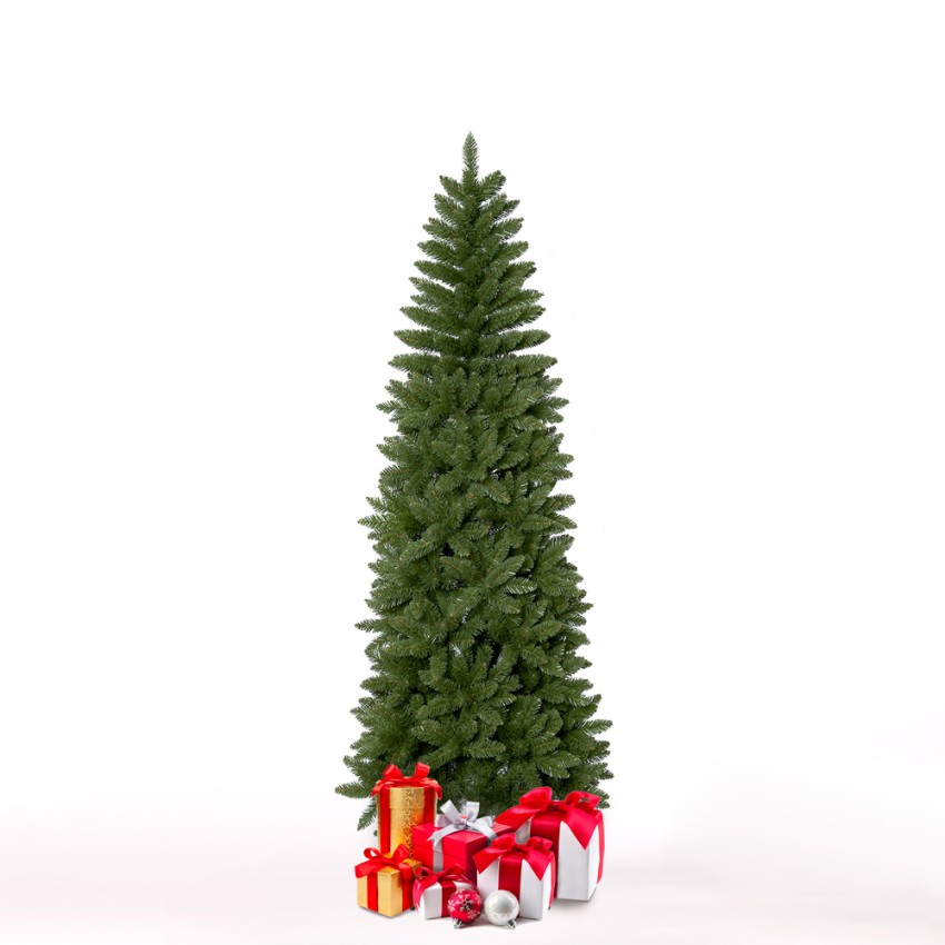 Árbol de Navidad verde de 180 cm artificial con efecto realista Vittangi Promoción