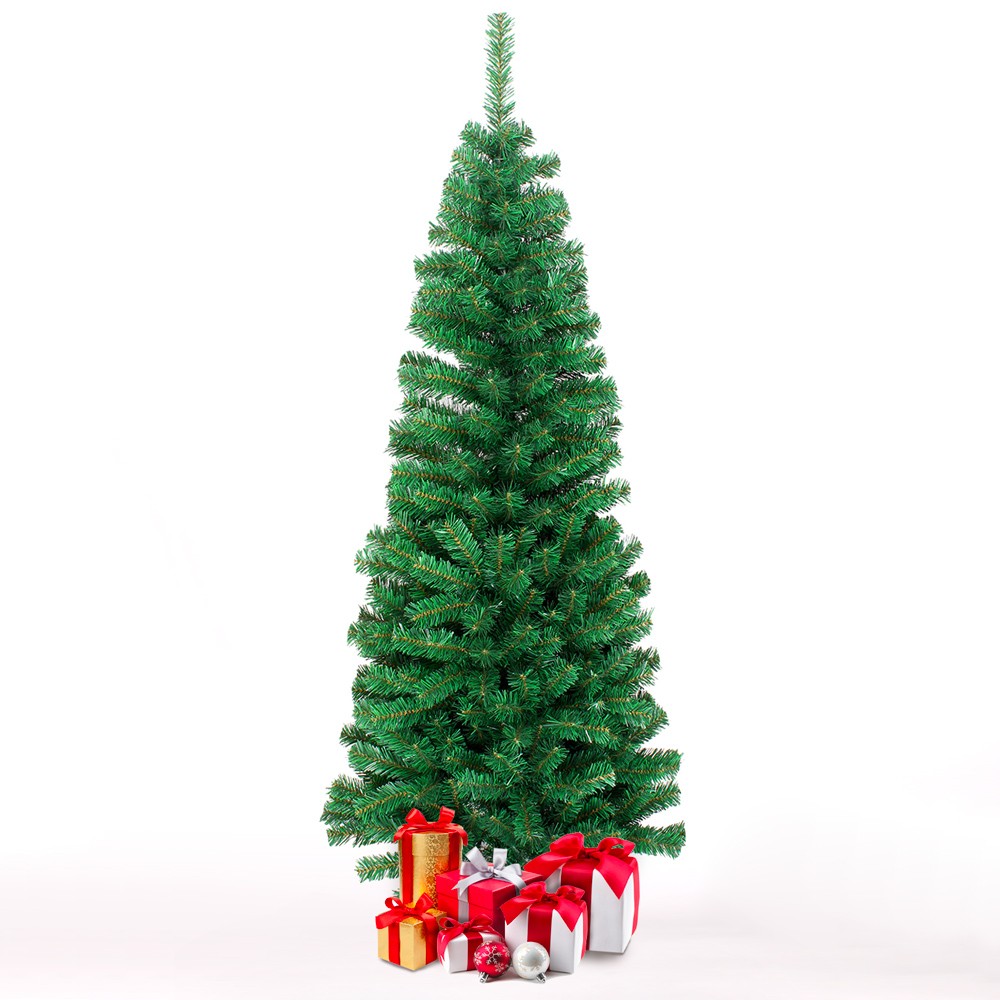 Árbol de Navidad artificial verde 240 cm ramas falsas extra gruesas Arvika