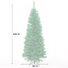 Árbol de Navidad artificial verde 240 cm ramas falsas extra gruesas Arvika Rebajas