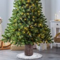 Base para árbol de Navidad artificial tronco de imitación de madera 35x38cm Drammen Venta