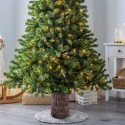 Base pedestal tronco madera 29x38cm Árbol de Navidad artificial Svaalbard Venta