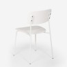 Silla de comedor de polipropileno y metal cocina diseño moderno Josy 