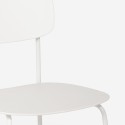 Silla de comedor de polipropileno y metal cocina diseño moderno Josy 