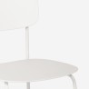 Silla de comedor de polipropileno y metal cocina diseño moderno Josy 