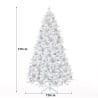 Árbol de Navidad artificial 210 cm con nieve falsa y piñas Bildsberg Catálogo