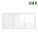 Aparador 3 puertas aparador buffet salón diseño moderno 156x84cm Thilot Descueto