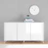 Aparador 3 puertas aparador buffet salón diseño moderno 156x84cm Thilot Oferta