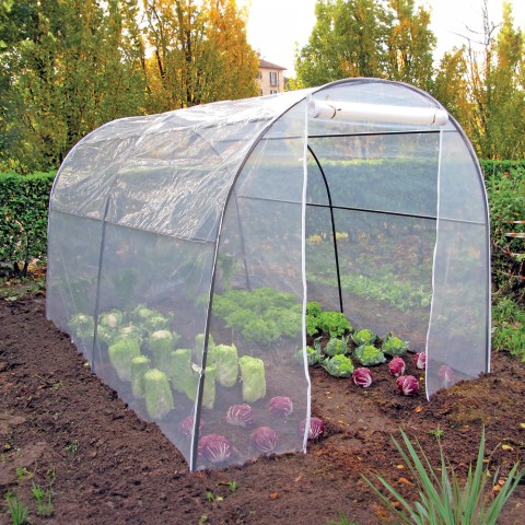 Invernadero de jardín tipo túnel en PVC de 200 x 300 x h180 cm para flores y plantas Orto L Promoción