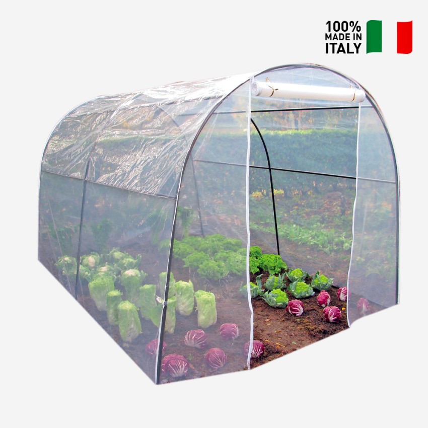Invernadero de jardín tipo túnel en PVC de 200 x 300 x h180 cm para flores y plantas Orto L Promoción