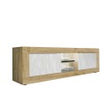 Mueble TV moderno madera 2 puertas blanco 180cm Nolux WB Basic Descueto