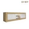 Mueble TV moderno madera 2 puertas blanco 180cm Nolux WB Basic Promoción