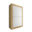 Aparador alto 4 puertas blanco armario cocina madera Novia WB Basic Stock