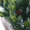 Árbol de Navidad artificial pequeño de 50 cm con piñas y nieve falsa Stoeren Descueto