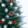 Árbol de Navidad artificial de 180 cm decorado con adornos Bergen Oferta