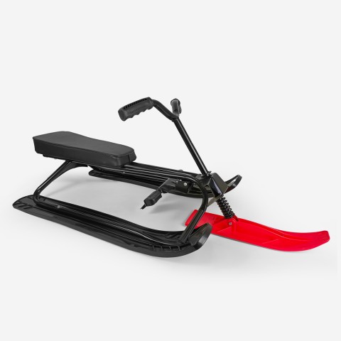 Trineo de nieve deportivo para niños con manillar, frenos y pedal Dasher Promoción