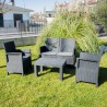 Conjunto jardín exterior sofá 2 sillones mesa de centro Taormina Grand Soleil Venta