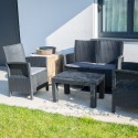 Conjunto jardín exterior sofá 2 sillones mesa de centro Taormina Grand Soleil Stock