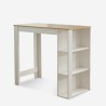 Conjunto mesa alta cocina 120x60cm 4 taburetes giratorios regulables Redmond 