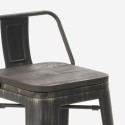 conjunto de mesa alta bar negro 4 taburetes con respaldo cruzville Características