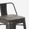 conjunto de mesa alta bar negro 4 taburetes con respaldo cruzville Características