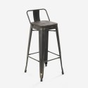 conjunto de mesa alta bar negro 4 taburetes con respaldo cruzville Elección
