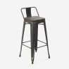 conjunto de mesa alta bar negro 4 taburetes con respaldo cruzville Elección