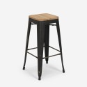 conjunto 4 taburetes bar industrial mesa 120x60 negro vintage fordville Medidas