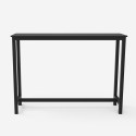 conjunto de mesa alta de cocina 2 taburetes de barra madera metal negro seymour Elección