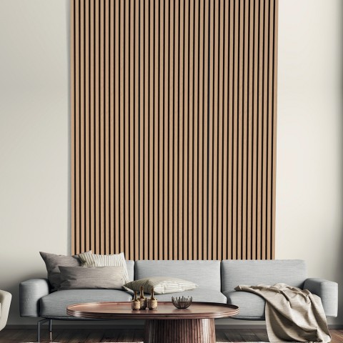 5 x panel acústico para interiores madera de roble 120x57cm K-RO Promoción