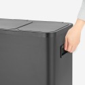 Contenedor de reciclaje Propre L de 3 cubos 24 litros accionado por pedal Coste